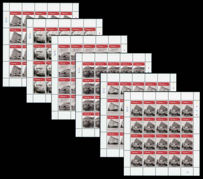 ✅Gibraltar 2018 ,&quot;100 de ani R.A.F.&quot;,serie coli de 20,nominal &pound;147.20 MNH