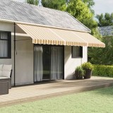 P&acirc;nză Copertină Rezervă vidaXL, 5x3.5m, Poliester Multicolor, Protecție UV, Impermeabilă, Schimb Copertină Grădină
