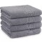 Prosop de baie 50x90 cm, bumbac, densitate 500 g mp, Gri