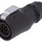 Mufă Circulară 16mm 9 pini Aurită 5A