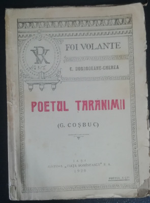myh 624 - Poetul taranimii G Cosbuc - C Dobrogeanu Gherea foto