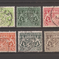 Bavaria 1916-1918 - Timbre de serviciu