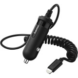 Incarcator auto Hama lightning, 1A, Negru