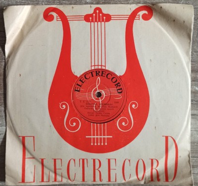 Placa gramofon/patefon Electrecord, orchestra de muzica usoara Electrecord foto