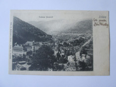 Sinaia vedere generala,carte postala circulata 1905 fotograf Franz Duschek foto