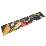vidaXL Covor de bucătărie lavabil Wine &amp; Dinner, 60x300 cm, catifea
