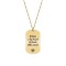 Graduatio - Colier personalizat dog tag profesor invatator din argint 925 placat cu aur galben 24K
