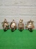 Set 4 Agatatoare metalice decorative , design bucatarie , decor rustic , cuiere