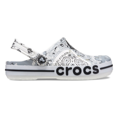 Saboți Crocs Bayaband Bandana Print Clog Alb - Bandana foto