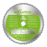 Cumpara ieftin Disc pentru fierastrau circular, taiere multifunctionala Evolution FURYBLADE255MULTI-3185, O255 x 25.4 mm, 24 dinti