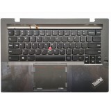 Carcasa superioara cu tastatura palmrest Laptop, Lenovo, X1 Carbon 2nd Gen Type 20A7, 20A8, 04X6524, 04X6561, 6M.4LYCS.043, 6M.4LYCS.044, iluminata, l