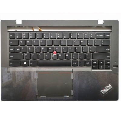 Carcasa superioara cu tastatura palmrest Laptop, Lenovo, X1 Carbon 2nd Gen Type 20A7, 20A8, 04X6592, 00HM030, iluminata, layout US foto