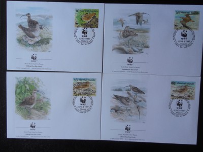 Marshall Isl-WWF,FDC pasari-set complet foto