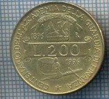 AX 1417 MONEDA-ITALIA-200 LIRE-ANUL1996 ACADEMIE GARDA FINANCIARA-STAREA SE VEDE