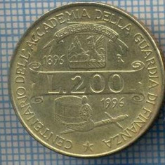 AX 1417 MONEDA-ITALIA-200 LIRE-ANUL1996 ACADEMIE GARDA FINANCIARA-STAREA SE VEDE