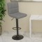 vidaXL Scaun de bar, gri deschis, material textil