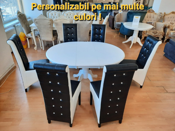 SET DEN 21 MASA EXTENSIBILA + 6 SCAUNE