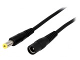 Cablu Prelungitor DC 5,5/2,1 mm Negru 3m, Bq Cable