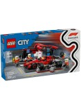 Lego City F1 Pit Stop &amp; Pit Crew With Ferrari Car (60443)