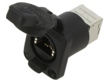 Conector RJ45 etherCON&reg; NEUTRIK NE8FDPU-TOP Cat 5e soclu mamă PIN 8
