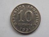 10 CENTAVOS 1951 ARGENTINA-nonmagnetic