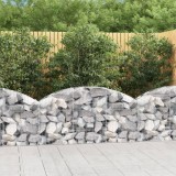 Gossi cos gabion arcuit, 150x30x60/80 cm, fier galvanizat