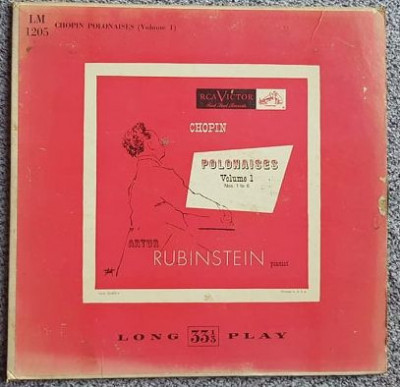 Vinil Artur Rubinstein, pian, Chopin Polonaises (vol 1) No 1-6 foto