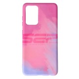Husa Silicon Watercolor Samsung Galaxy A52 / A52 5G Purplish Red