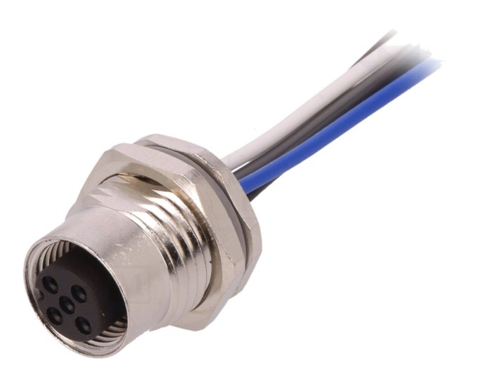 Conector M12 PIN 5 mamă DeviceNet/CANopen IP67