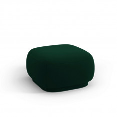 Taburet, Camden, Cosmopolitan Design, 65x65x39 cm, catifea, verde bottle