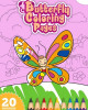 Cute Butterfly Coloring Book For Kids: Easy and Cute Style Coloring Pages of Different Butterflies: with Beautiful Wing Patterns for Boys Girls Kids A
