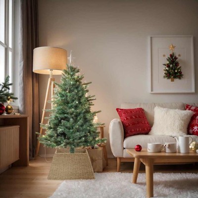 vidaXL Guler pentru Pomul de Crăciun Maro 70 x 70 x 28 cm 42020183 foto