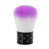 Cumpara ieftin Pensula kabuki 03 - Alb/Violet, Global Fashion