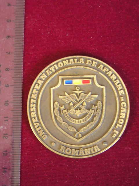 QW1 18 - Medalie - tematica militara - Academia militara - Colegiul de razboi