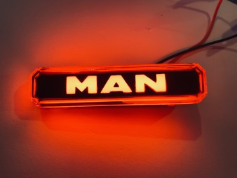 Lampa gabarit cu LOGO NEON Rosie FR0260 MAN foto