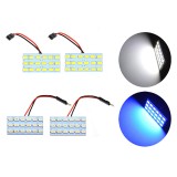 Set 2 x becuri auto LED, T10 / C5W, SMD, 5W, 2 modele, 18LED, Universal