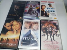 6 Casete Video VHS Originale Filme Actiune foto
