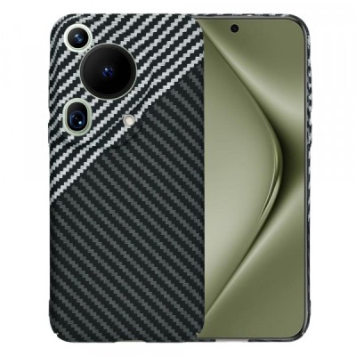 Husa pentru Huawei Pura 70 Ultra, Techsuit, Carbonite FiberShell, Gri foto