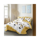 Cumpara ieftin Lenjerie de Lux cu Volanase pentru pat dublu din Bumbac FINET- CPL66