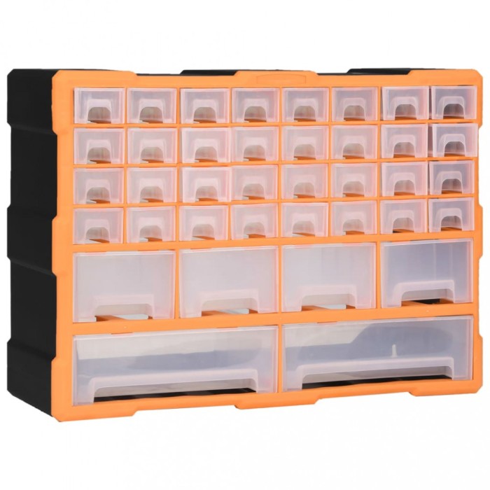 vidaXL Organizator cu 38 de sertare, 52 x 16 x 37,5 cm 147577