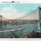 Carte postala circulata SUA 14 Iulie 1924 Manhattan Bridge - New York