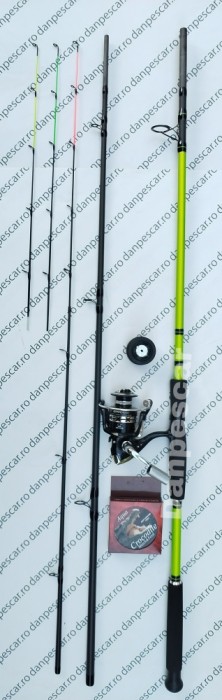 SET Feeder BOLENTINO PRO 3,30m 180gr + Mulineta SAIMINO X4000+150MFIR