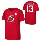 New Jersey Devils tricou de copii Nico Hischier Flat Captains N&amp;amp;N Ss Ctn red - Dětsk&eacute; S (6 - 8 let)