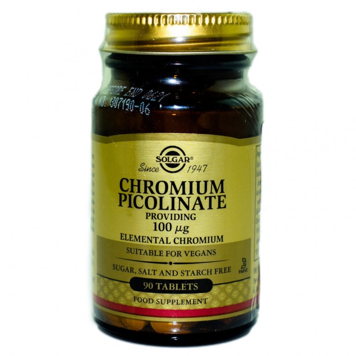 CHROMIUM PICOLINATE 100mg 90 veg caps SOLGAR
