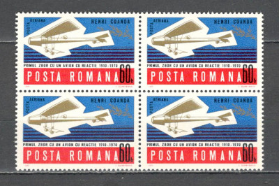 Romania.1970 Posta aeriana-Avion H.Coanda bloc 4 ZR.387 foto