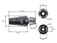 Adaptor pentru cabluri de acceleratie