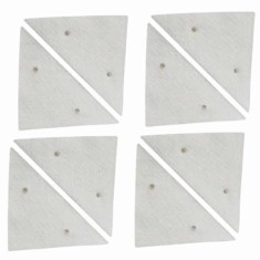 Set de 4 Rezerve Mercaton pentru Stergatoare Magnetice in Forma de Triunghi, Marime Universala, Compatibile cu Majoritatea Siste