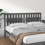Cumpara ieftin Tăblie de pat, gri, 185,5x4x100 cm, lemn masiv de pin