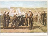 bnk cp Sava Hentia - Baterie de artilerie la Calafat - vedere necirculata