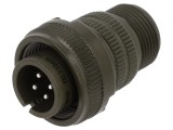 Conector circular tată 4 pini, pe cablu, 13A